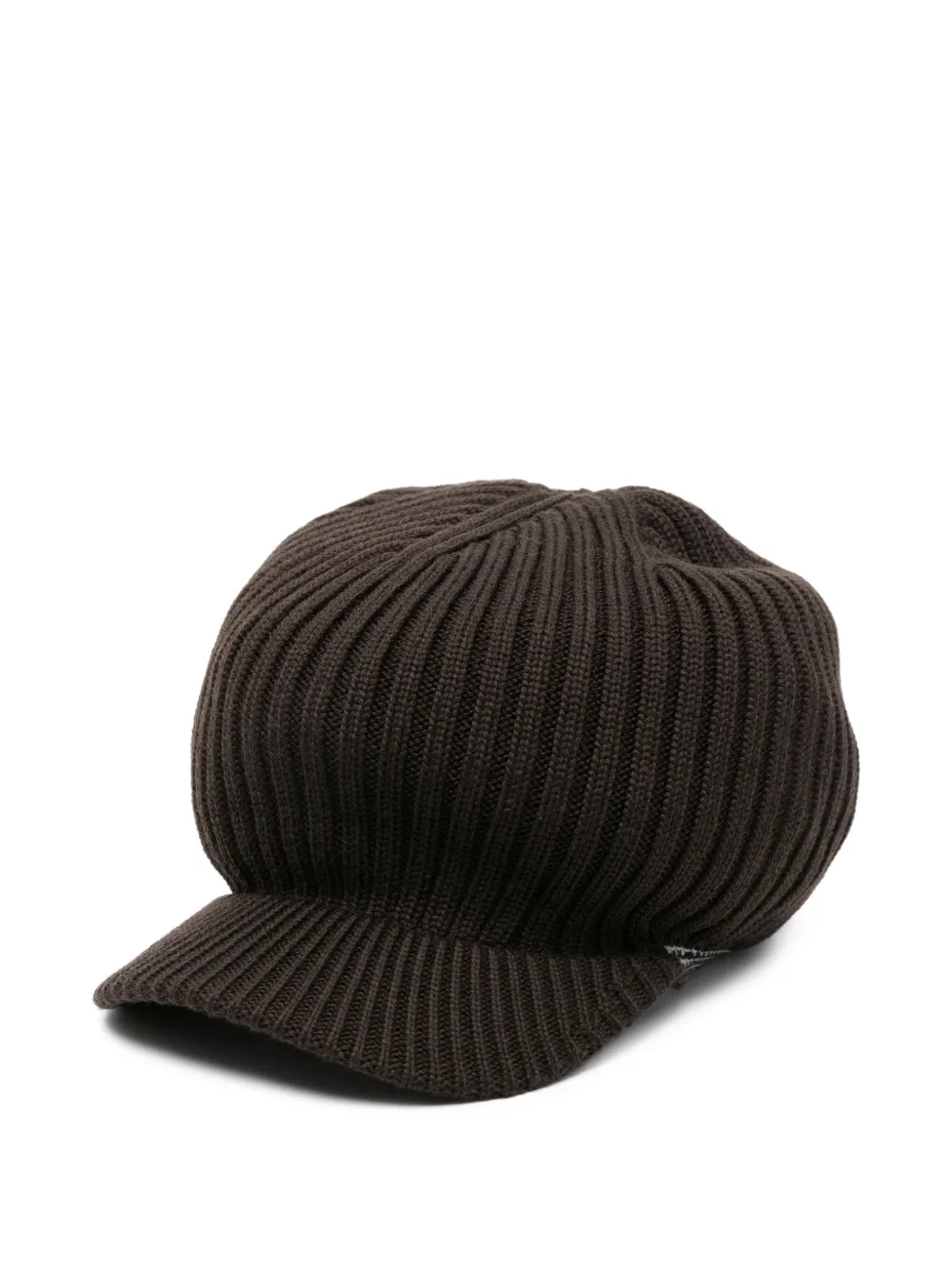 adidas x Wales Bonner ribbed-knit peaked hat - Marrone