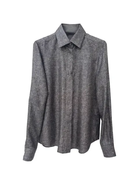 Barbara Bui marl-effect concealed-fastening shirt