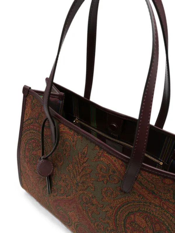 ETRO ペイズリー ハンドバッグ | ブラウン | FARFETCH JP