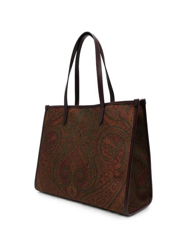 ETRO ペイズリー ハンドバッグ | ブラウン | FARFETCH JP
