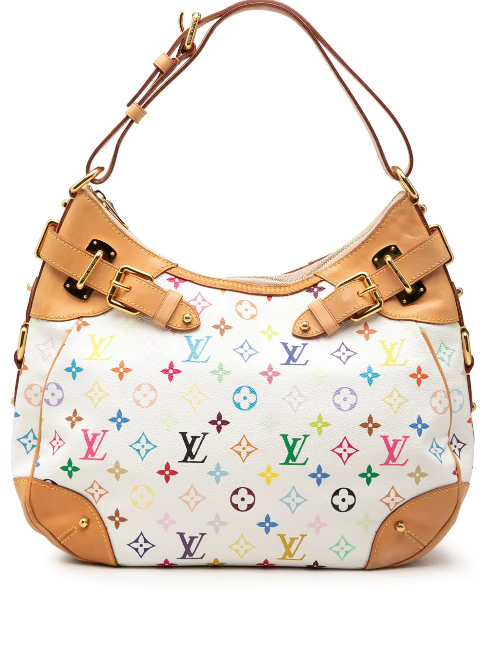 Louis Vuitton Pre-Owned 2012 Monogram Multicolore Greta Beuteltasche - Weiß