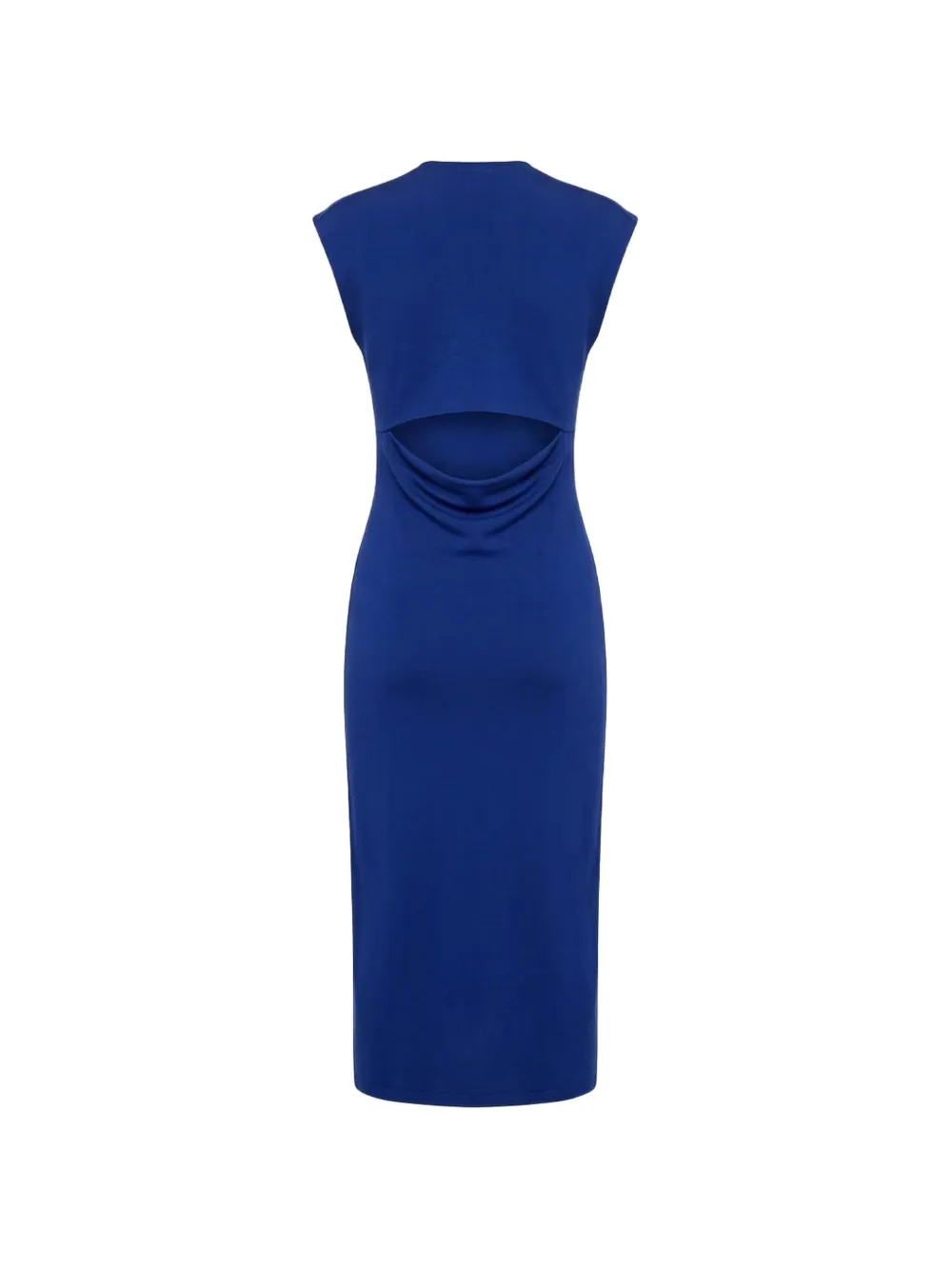 Jil Sander Uitgesneden midi-jurk Blauw