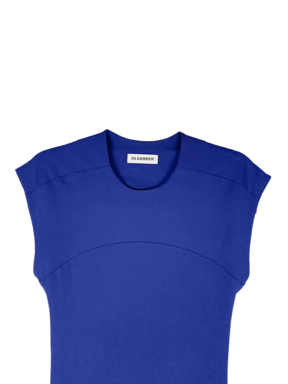 Jil Sander Uitgesneden midi-jurk Blauw
