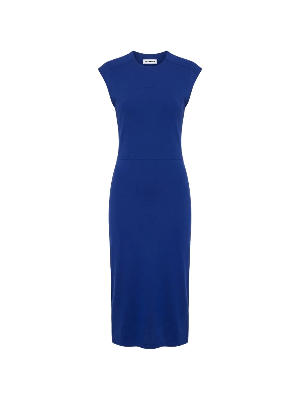 Jil Sander cut-out sleeveless midi dress - Blue