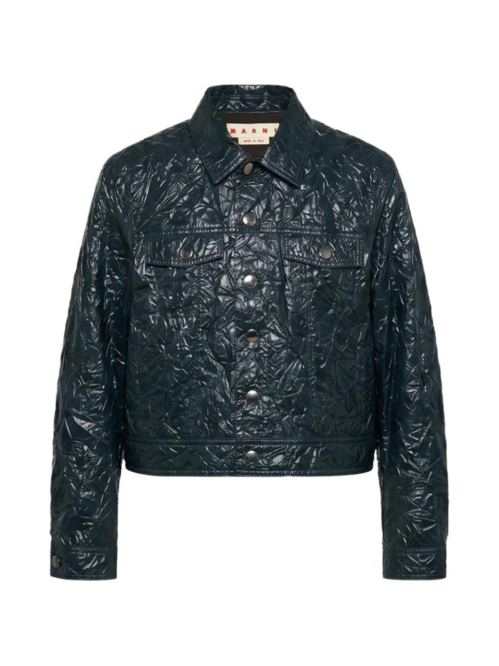 Marni button-up fitted jacket - Verde
