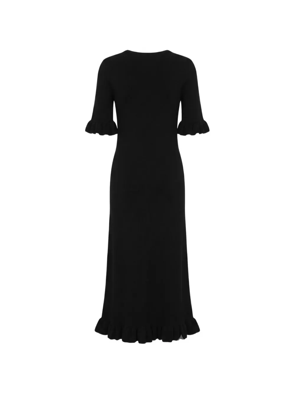 Jil Sander Jurk met V-hals Zwart