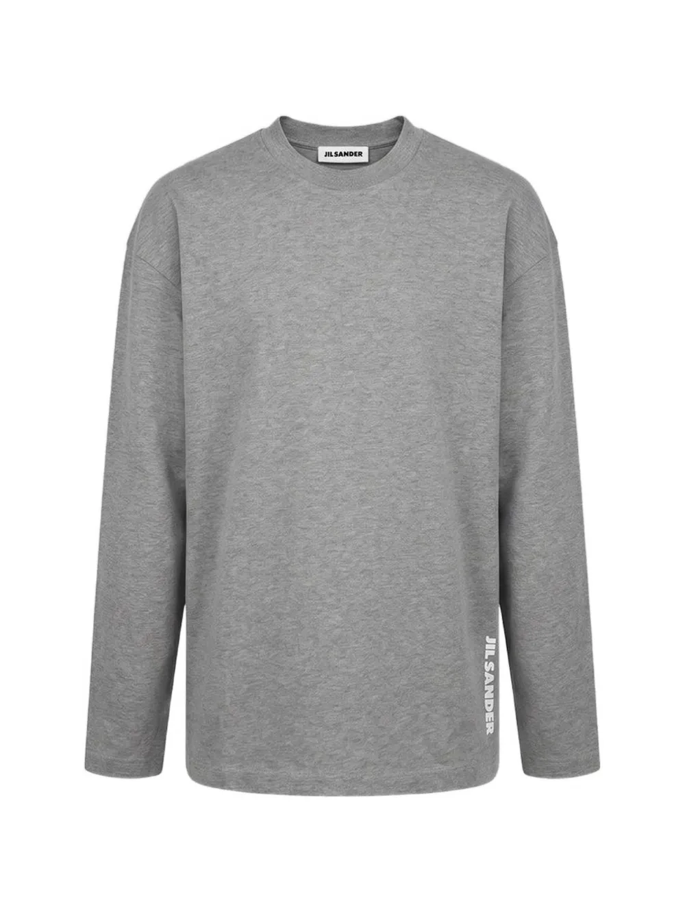 Jil Sander long-sleeve cotton T-shirt - Grau