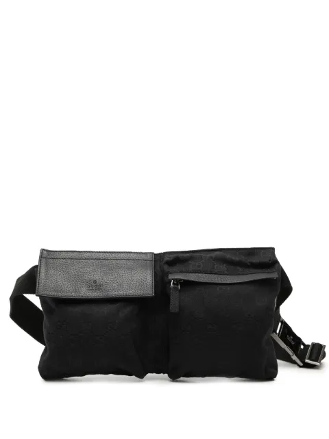 Gucci Pre-Owned 2000-2015 GG Canvas Double Pocket belt bag