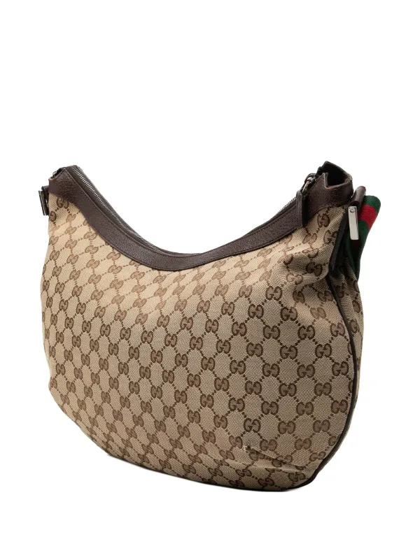 Gucci Pre-Owned 2000-2015 GGキャンバス ウェブ ハーフムーン 