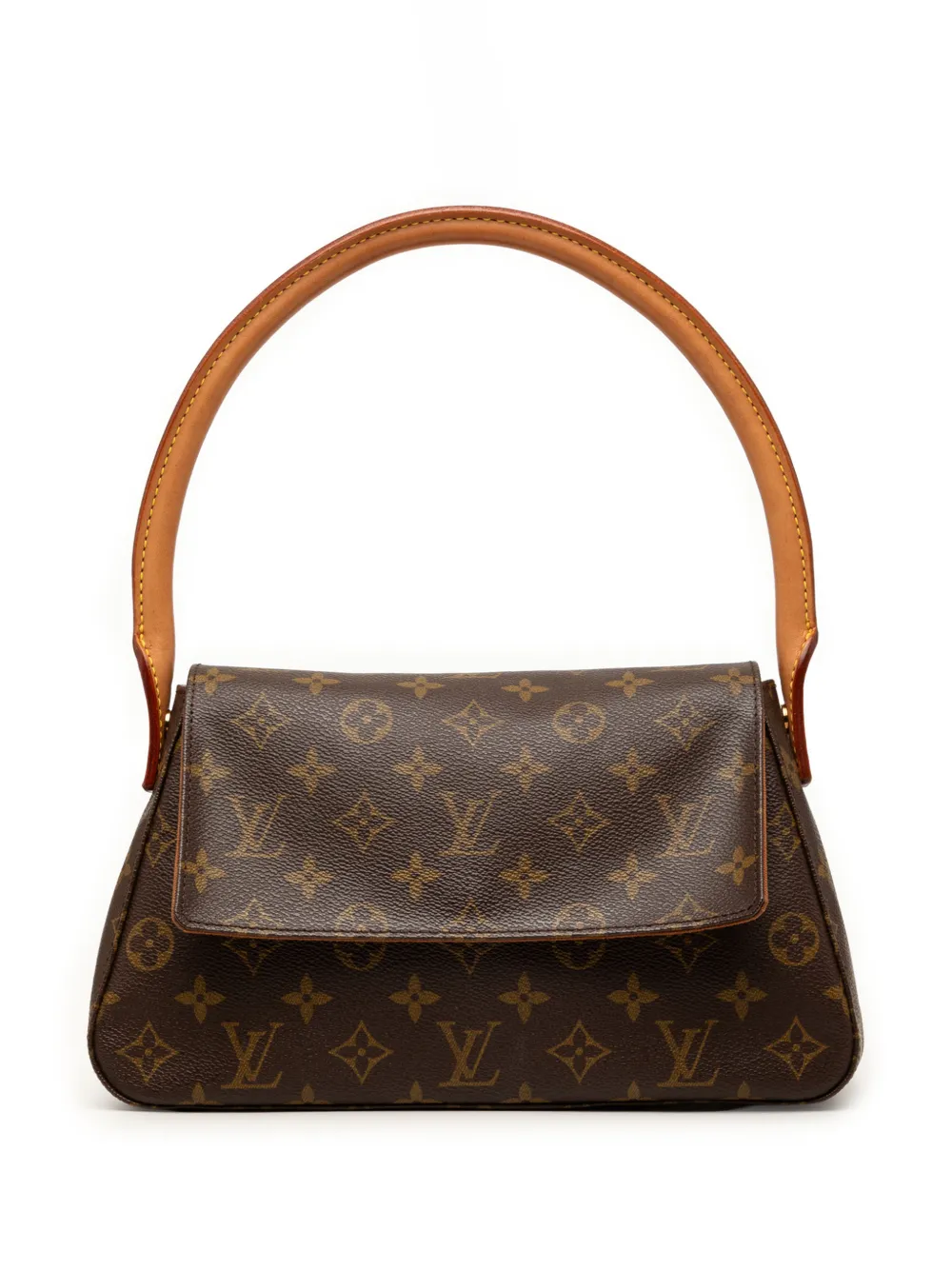 Louis Vuitton Pre-Owned Borsa a spalla Looping Mini con monogramma 2002 - Marrone