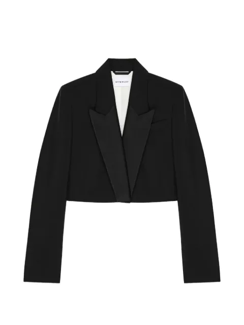 Givenchy peak-lapel cropped jacket