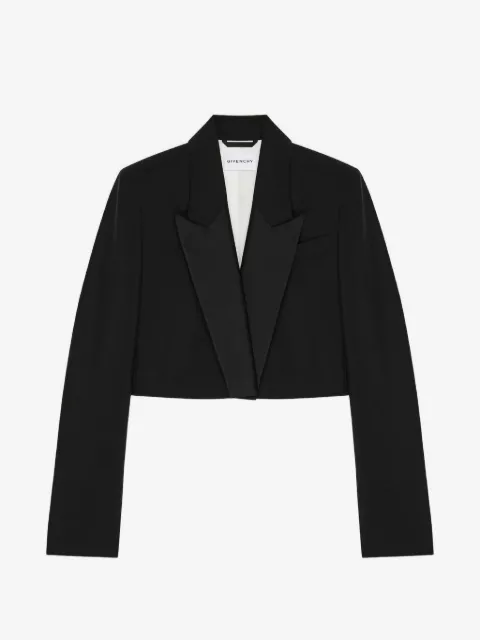 Givenchy peak-lapel cropped jacket