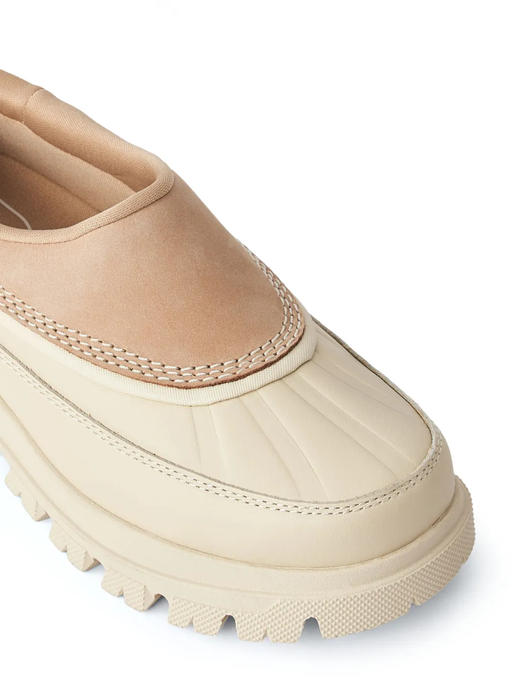 SOREL stitched-detail leather loafers Beige