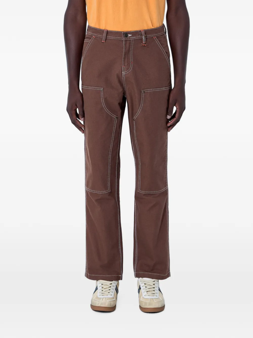 Vans x Julian Klincewicz contrast-stitch trousers - Marrone