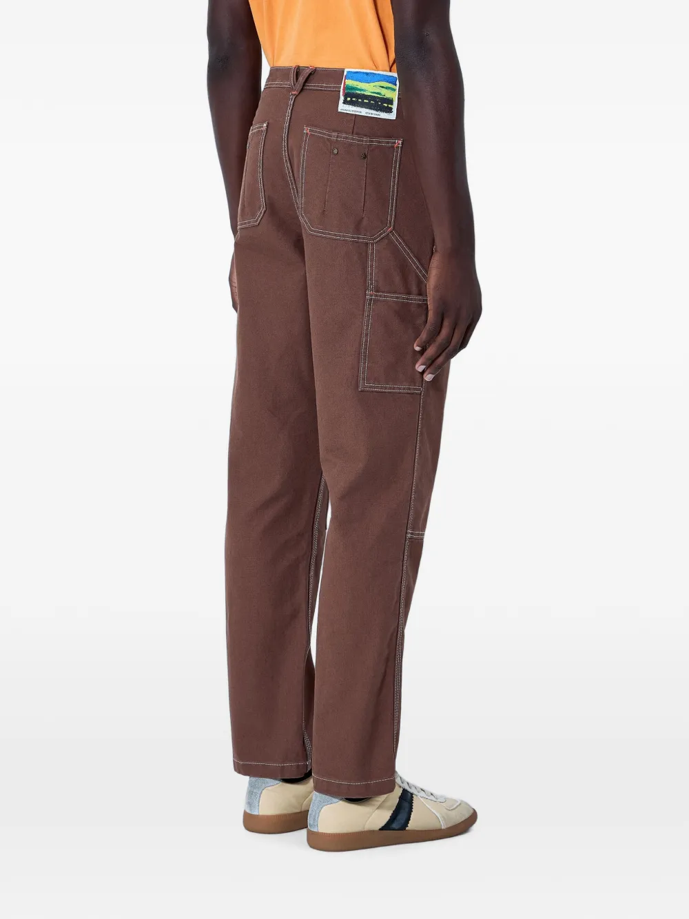 Vans x Julian Klincewicz broek met contrasterende stiksels Bruin
