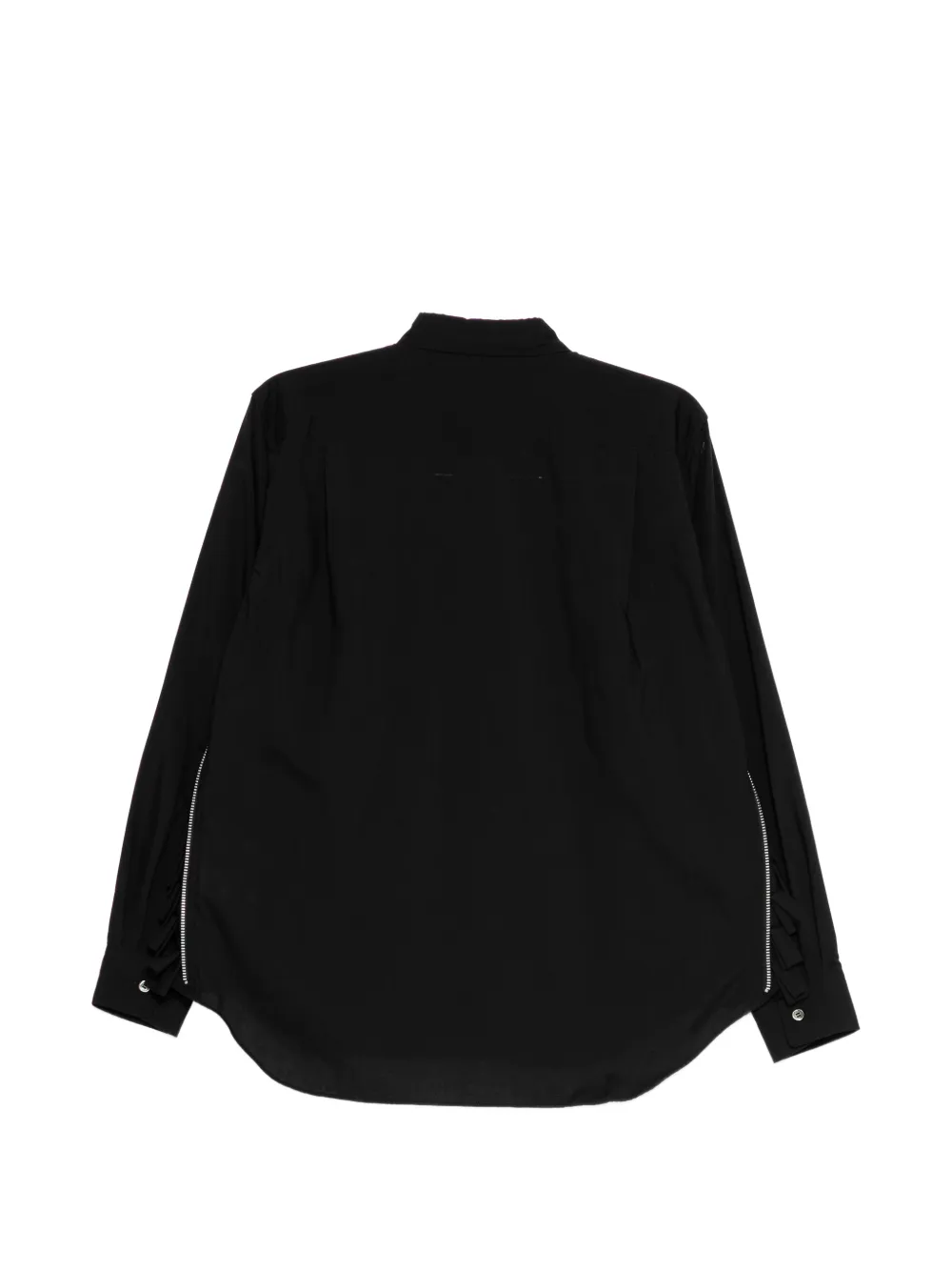 Comme Des Garçons Side-zip Patch-pocket Shirt in Black, view 2