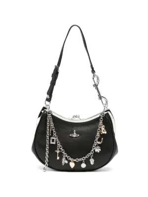 Vivienne Westwood オーブ スタッズ ショルダーバッグ | ブラック