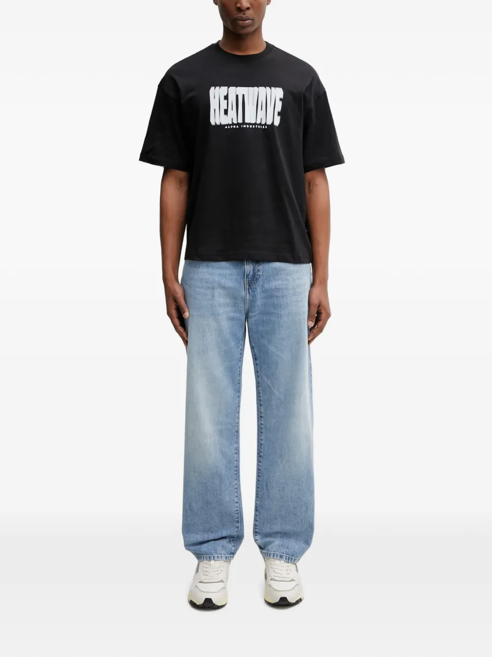 Alpha Industries Heatwave T-shirt met logoprint Zwart