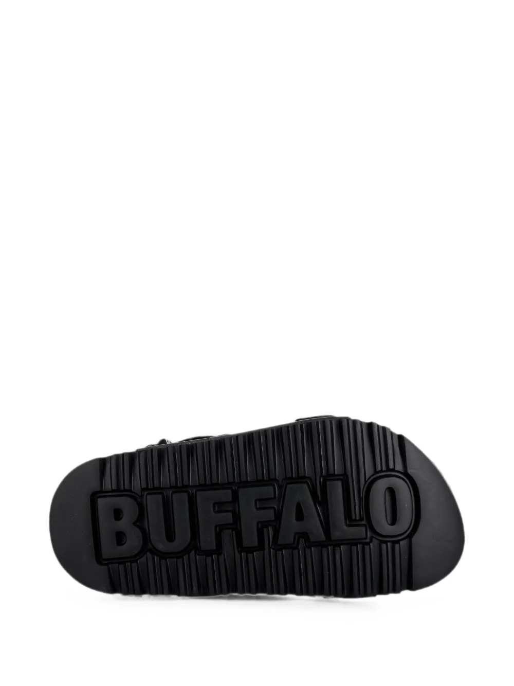 Buffalo Jane Athena sandalen met plateauzool en gespsluiting Zwart