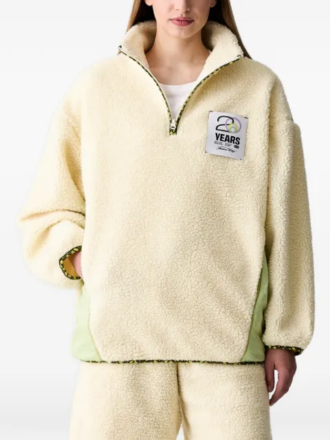 American Vintage Hoktown logo-patch fleece sweater
