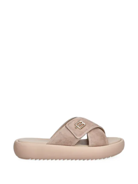 Baldinini sandalias con placa del logo y tiras cruzadas