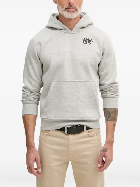 Alpha Industries Alpha Signature logo-print pouch-pocket hoodie