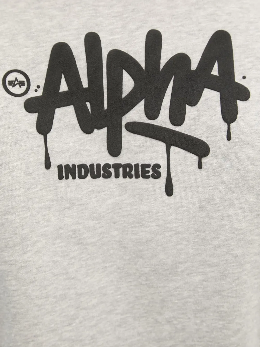 Alpha Industries Alpha Signature hoodie met buidelzak en logoprint Grijs