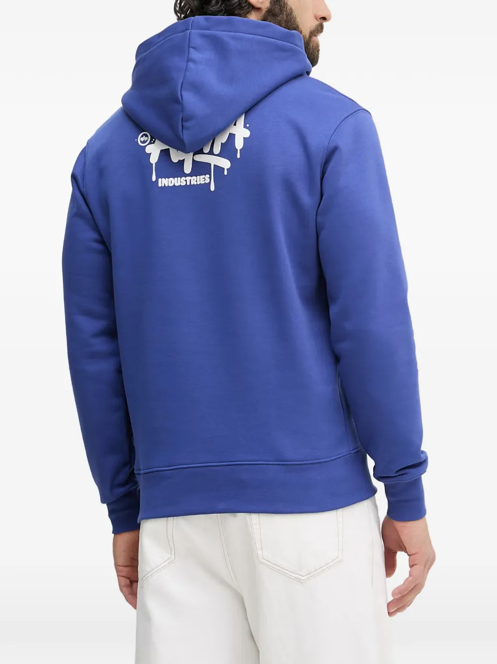 Alpha Industries Alpha Signature hoodie met logoprint Blauw