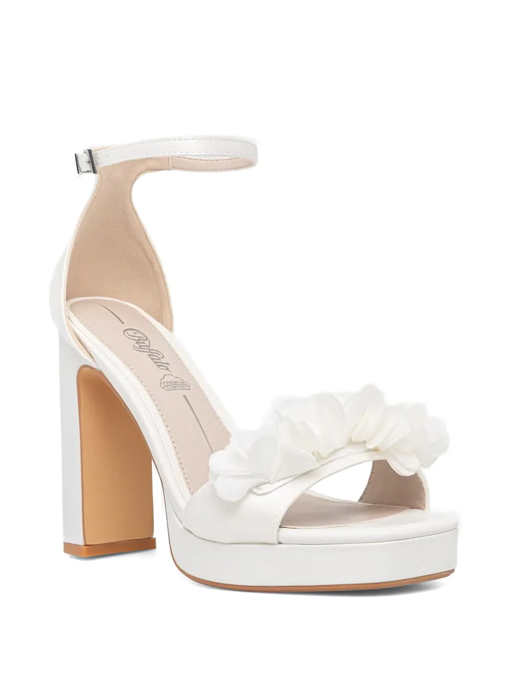 Buffalo Sandalen met plateauzool Wit