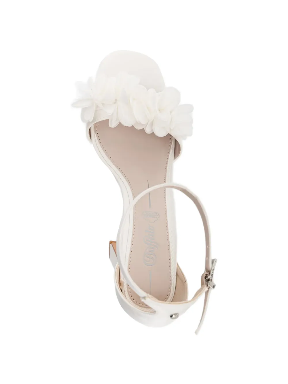 Buffalo Sandalen met plateauzool Wit