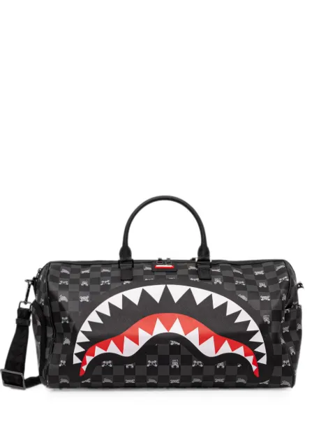 Sprayground Shark Mouth checkered holdall