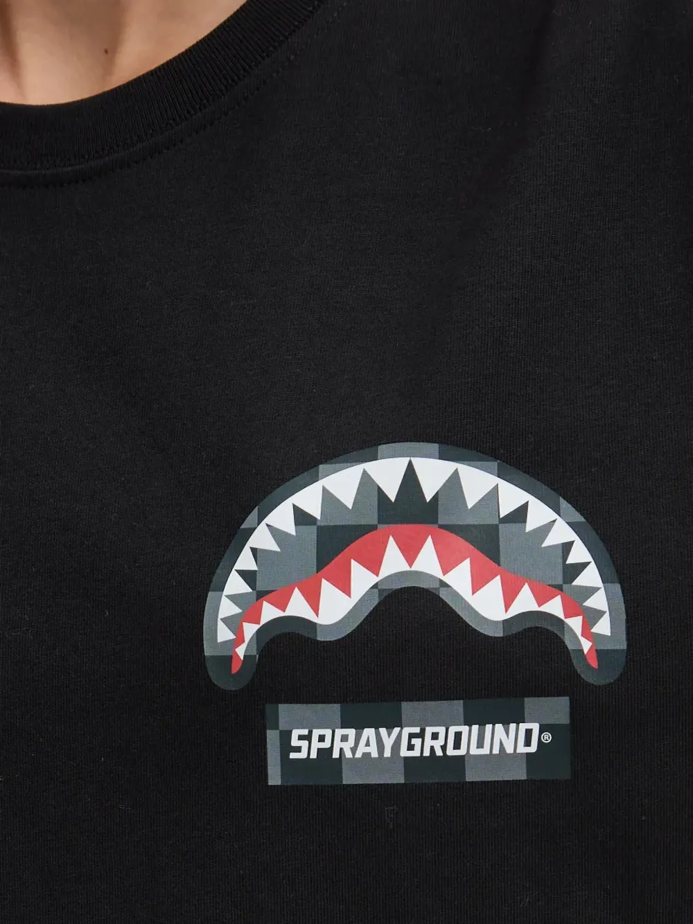 Sprayground T-shirt met logoprint Zwart