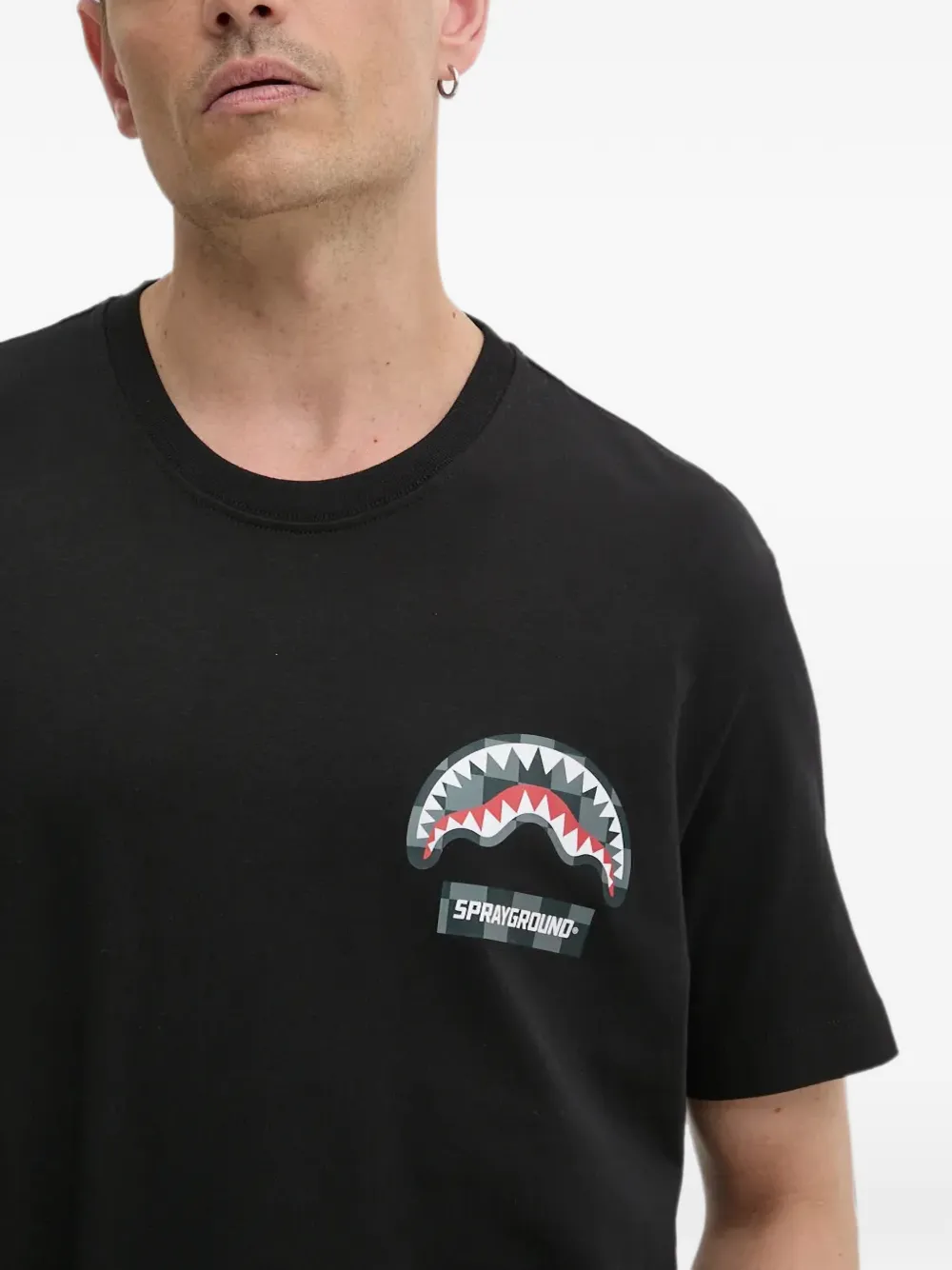 Sprayground T-shirt met logoprint Zwart
