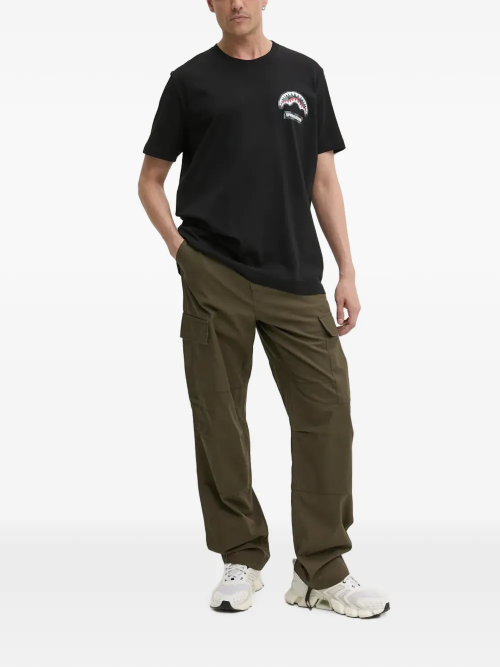 Sprayground T-shirt met logoprint Zwart