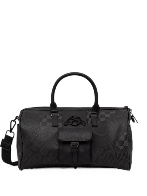 Sprayground check-pattern logo-patch holdall
