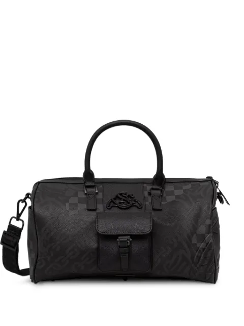Sprayground check-pattern logo-patch holdall