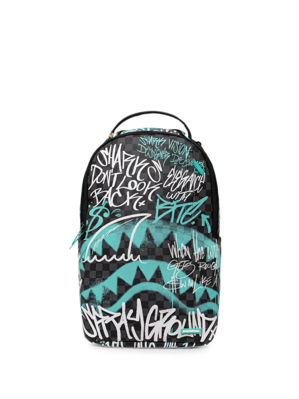 Sprayground Shark graffiti-print backpack - Schwarz