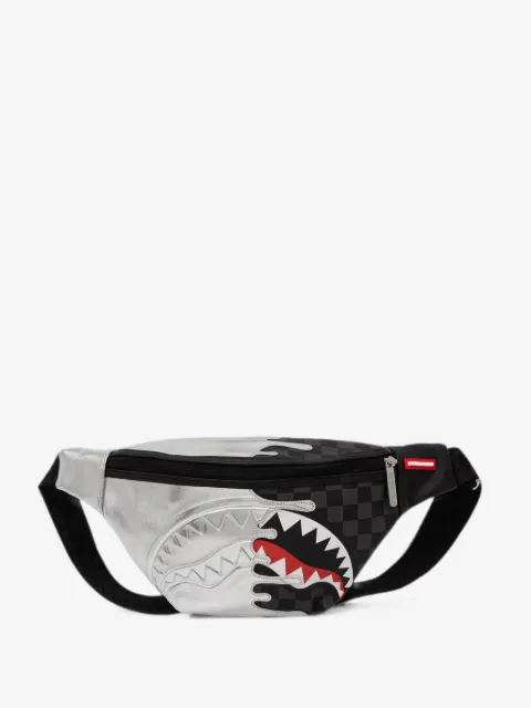 Sprayground Karierte Shark Mouth Gürteltasche