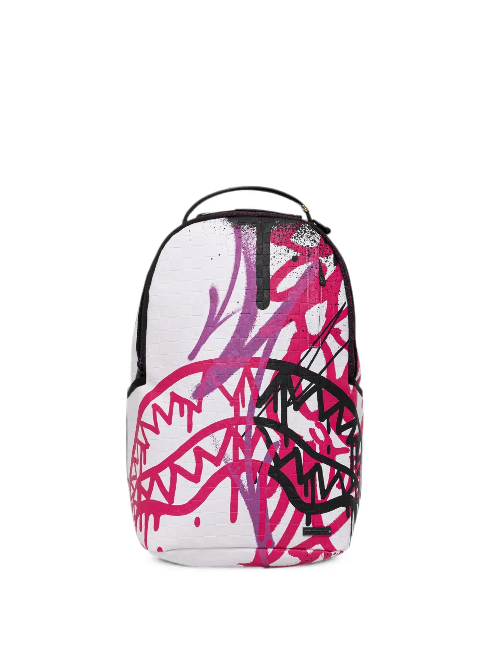 Sprayground graffiti-print woven backpack - Weiß