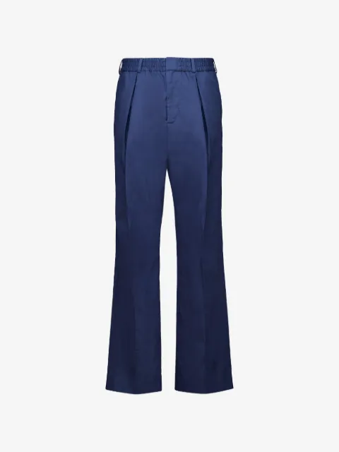 Balmain pleated elasticated-waist trousers