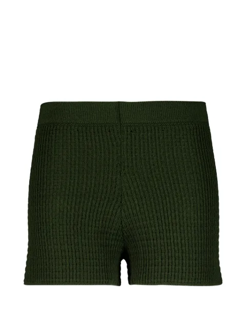 Haight Lou textured-stitch knit mini shorts