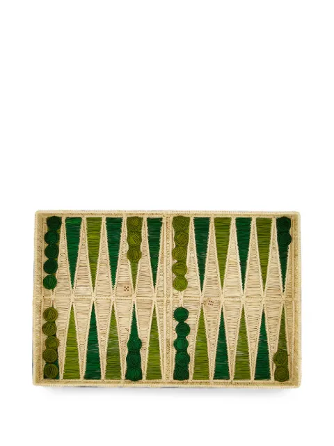 CORO CORA Backgammon woven board game 