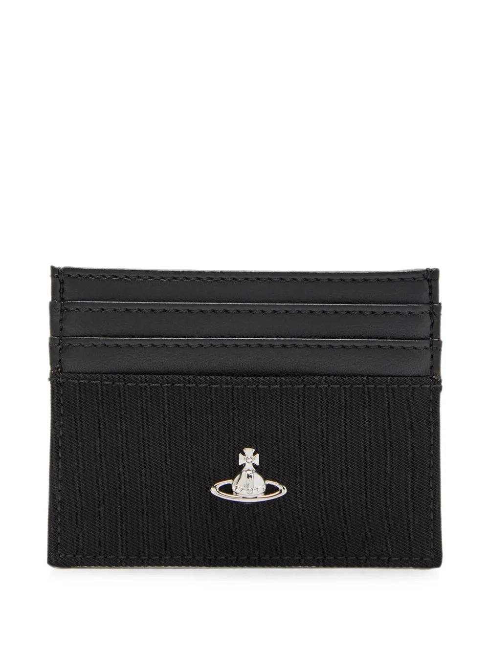 Vivienne Westwood Orb-plaque card holder - Nero