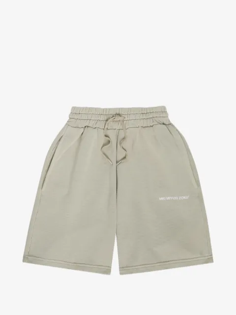 MKI Miyuki Zoku MKI logo-print drawstring shorts