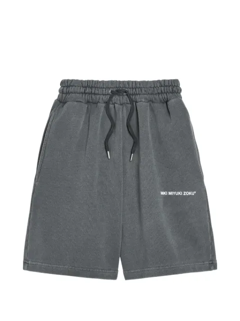 MKI Miyuki Zoku Miki logo-print drawstring shorts
