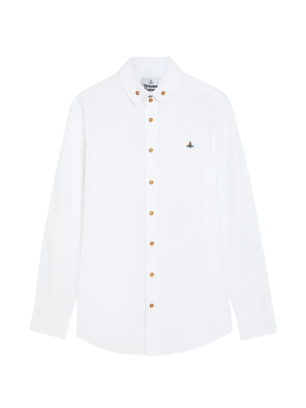 Vivienne Westwood Krall Orb-embroidered shirt - Bianco