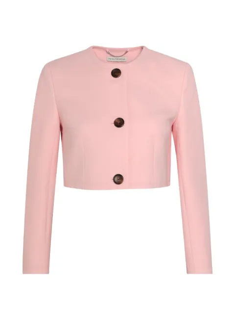 Emilia Wickstead Lizette button-fastening cropped jacket