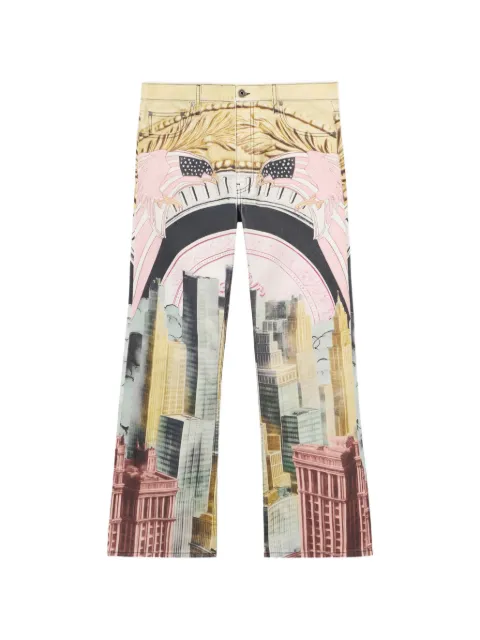 Off-White Moneyworld-graphic slim-fit jeans