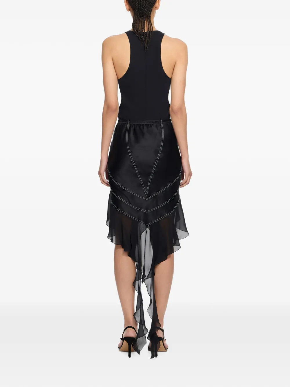 Off-White Meteor body met uitgesneden details Zwart