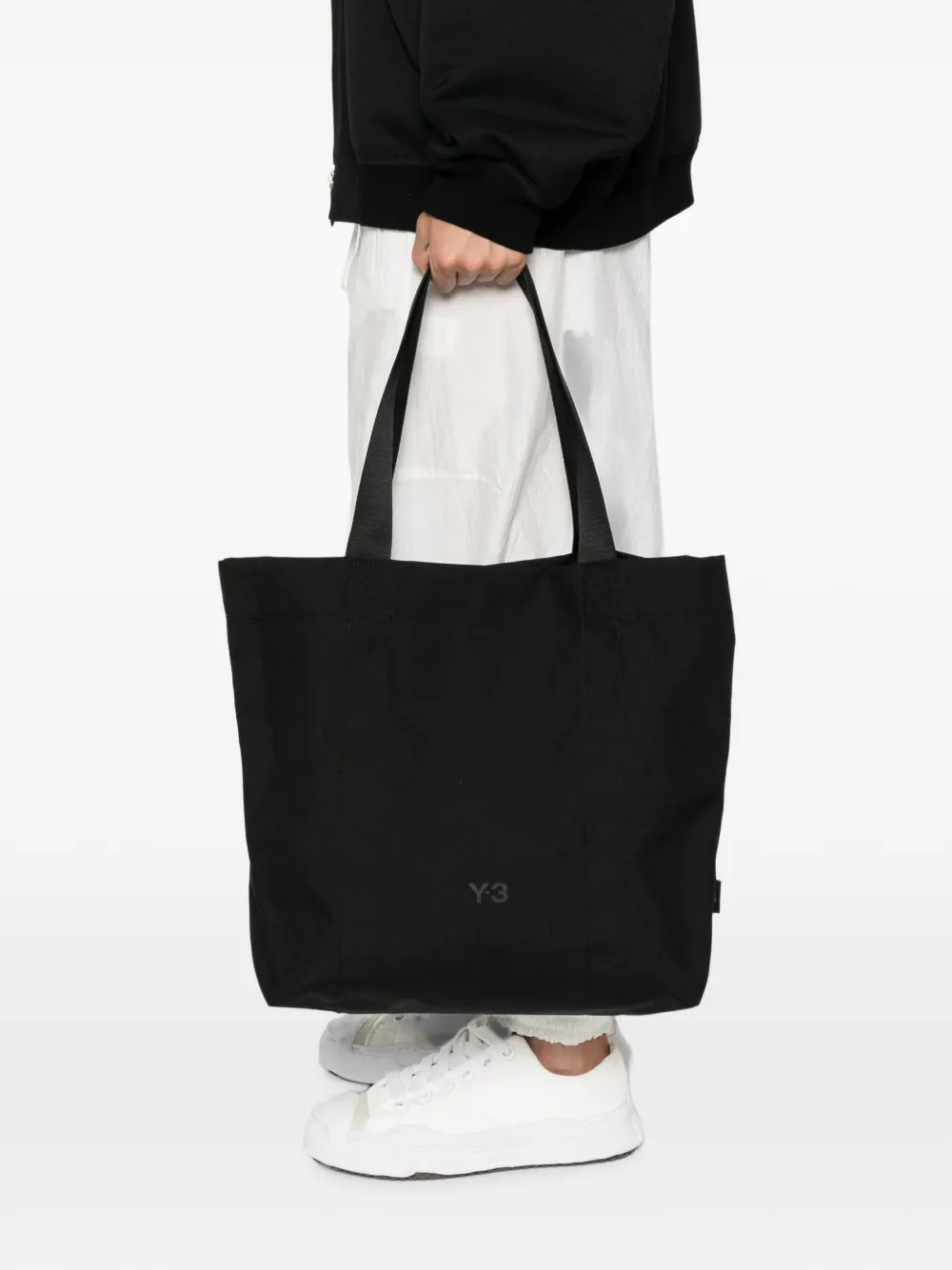 Y-3 Schoudertas met logoprint Zwart